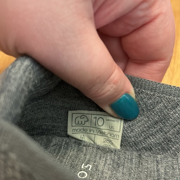 Merinos ballet flat slip-on shoe size dark gray 10 - Picture 8 of 8